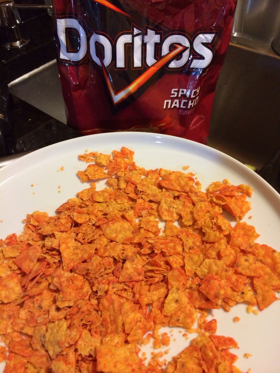 Crash your Doritos into small pieces