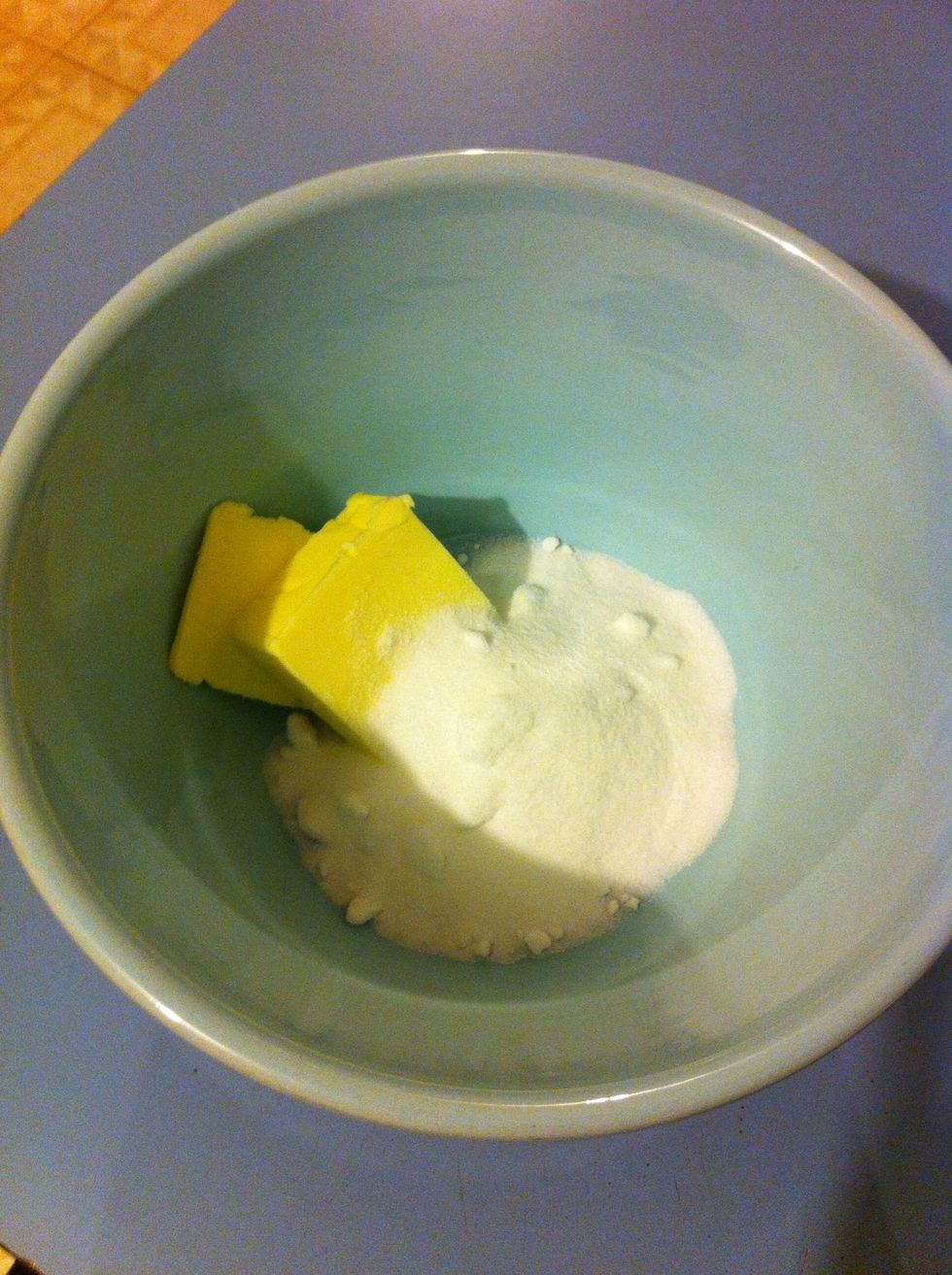 Cream butter and sugar