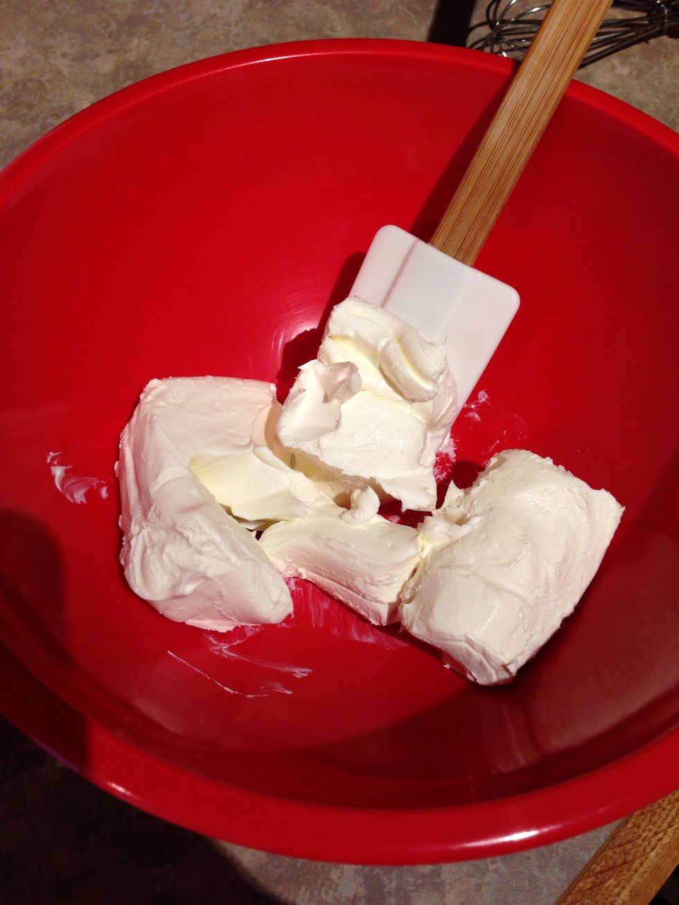 Cream cheese to room tempature