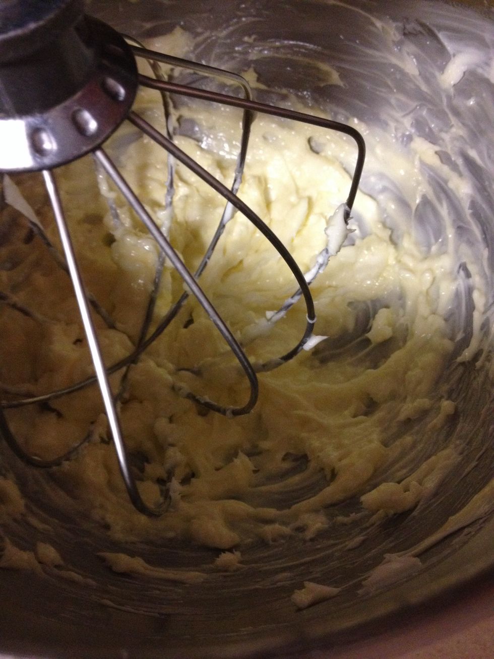 Cream softened butter first