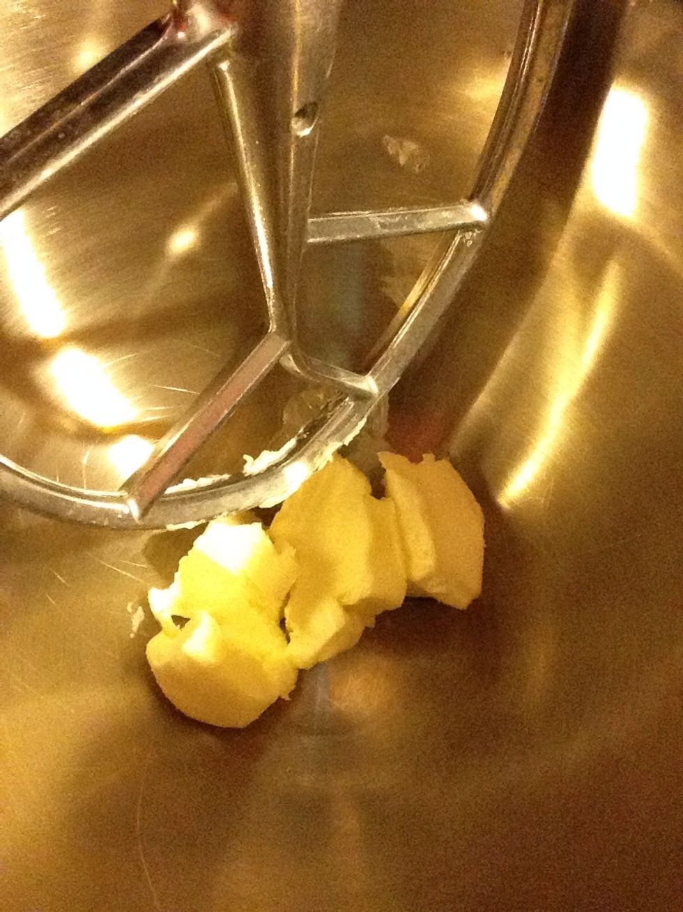 Cream softened butter