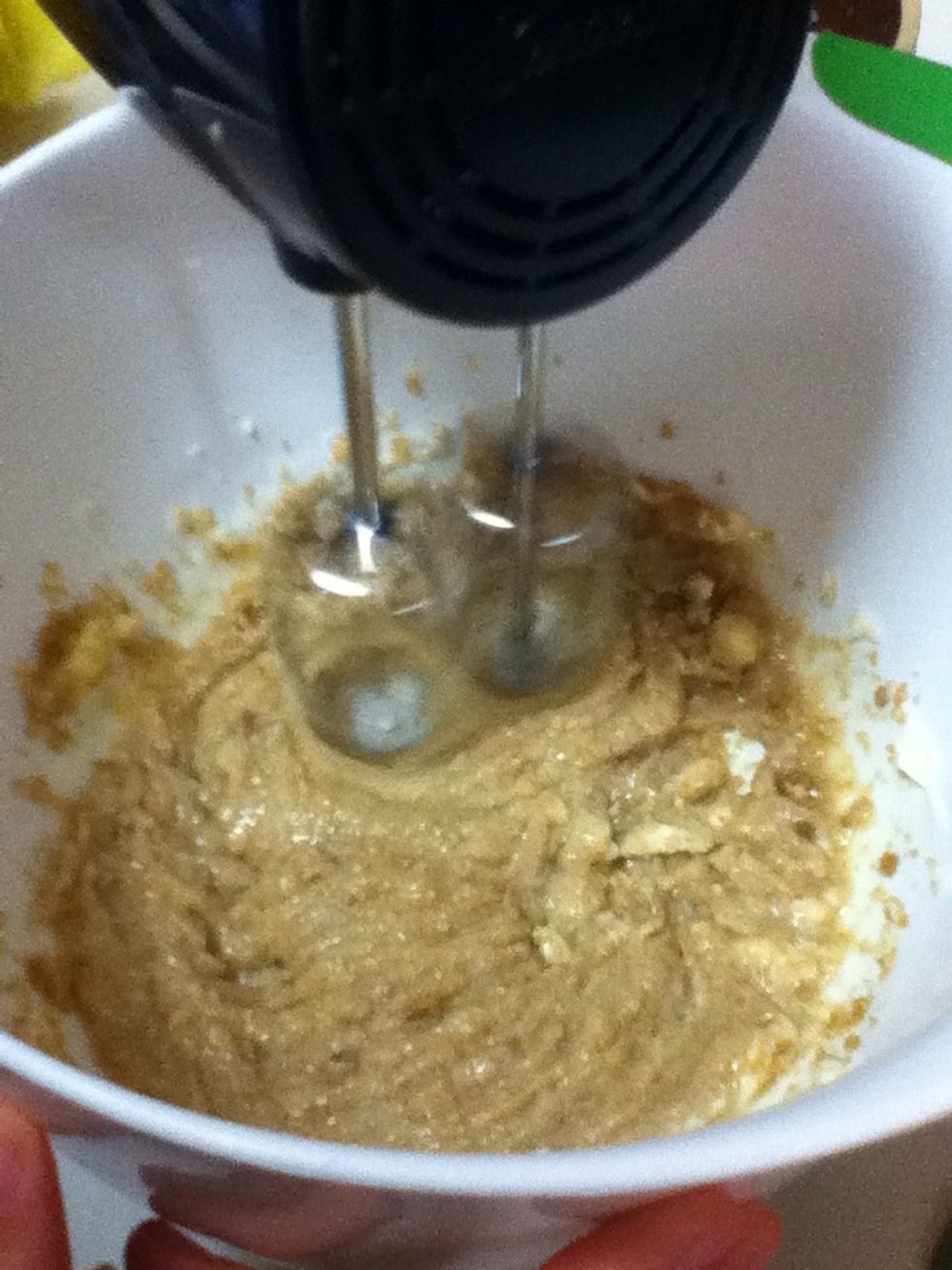 Cream together butter and sugars^