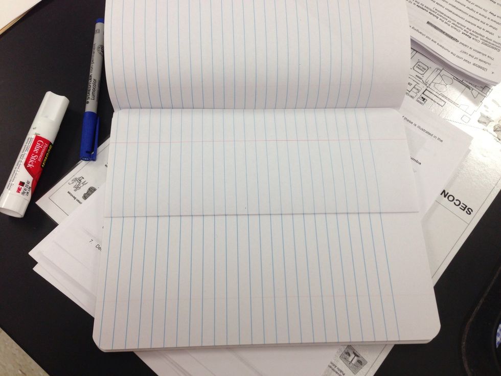 Crease the paper along the fold