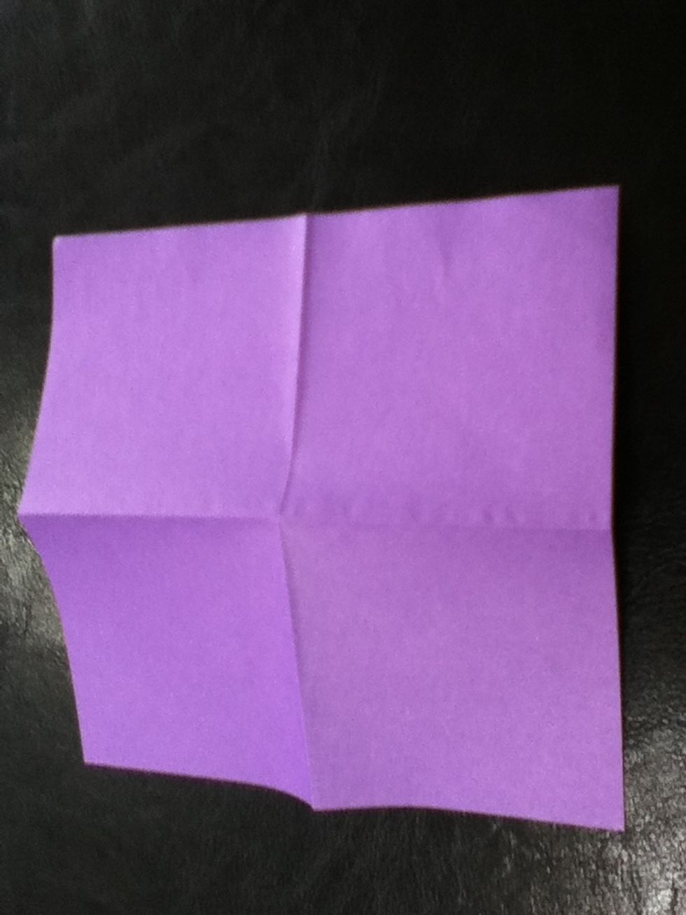 Crease your paper along the x and y axis