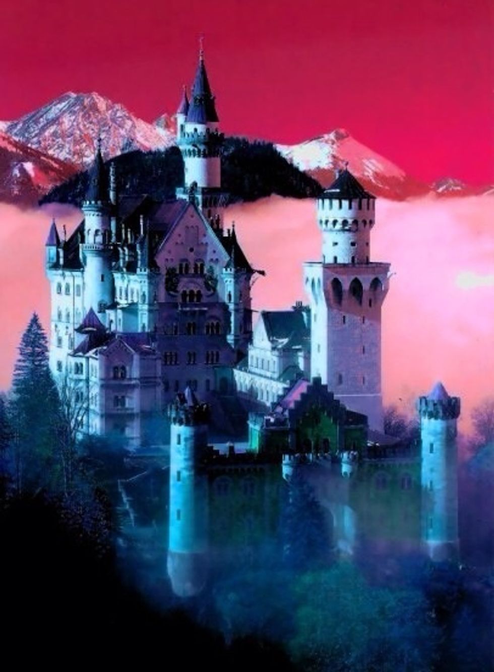 Create a background model-the New swan castle.