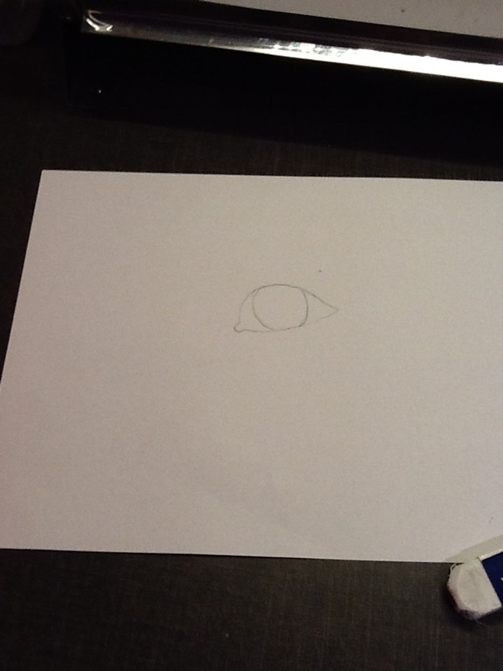 Create a circle inside of the eyeshape\ud83d\ude09