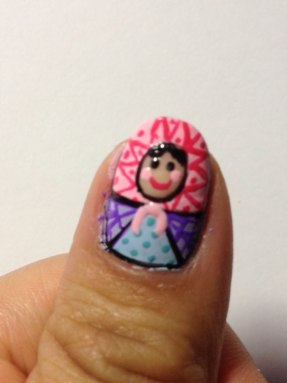 Create a circle with two little handles.