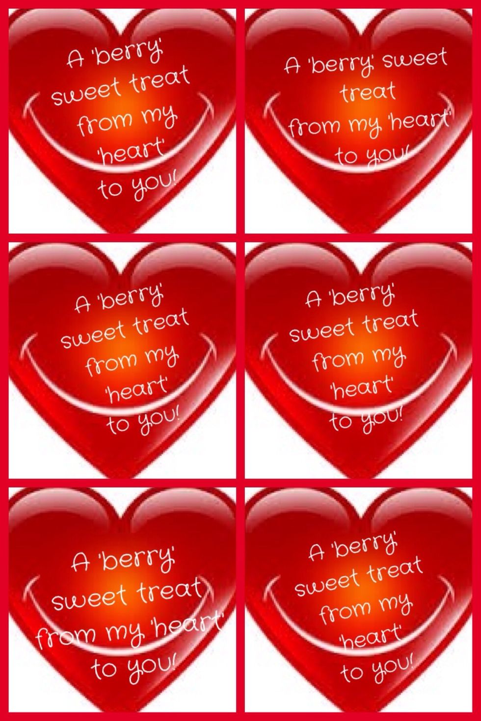 Create a fun sticker to place on the juice pouch to send a message to your Valentine. I found this fun heart online and put it in PicCollage then added my saying and printed on Post It Picture paper