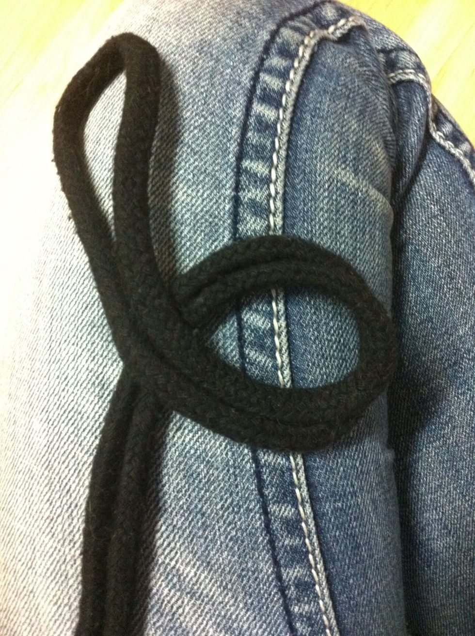 Create a loop, by taking the top (center) and going right