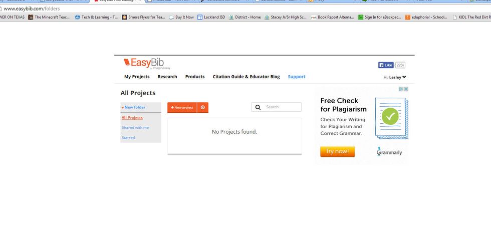 Create a new project!