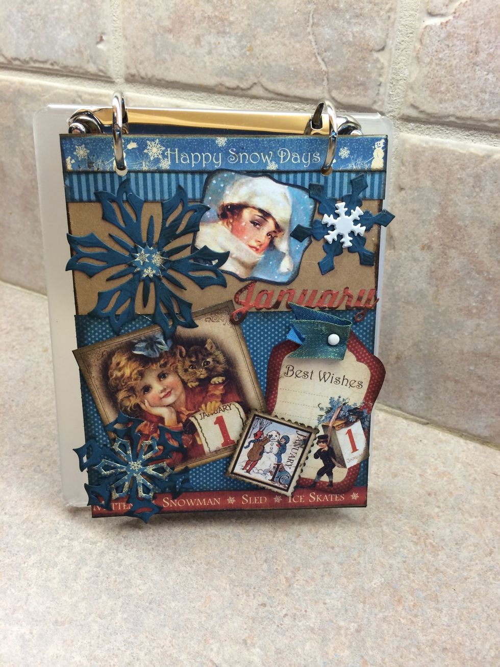 Create a side pocket on each month.