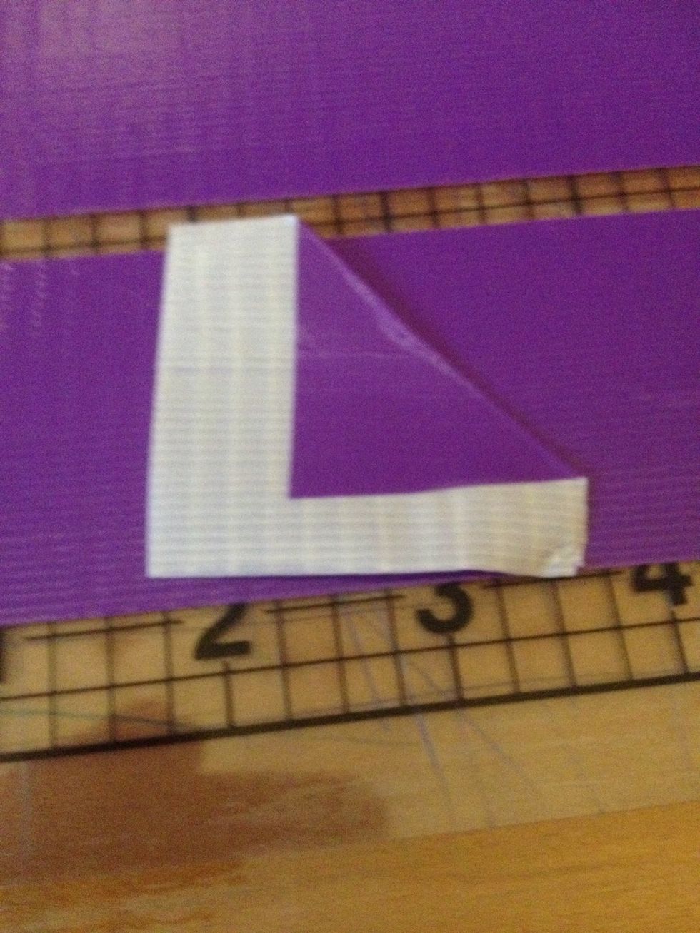 Create a triangle shaped fold