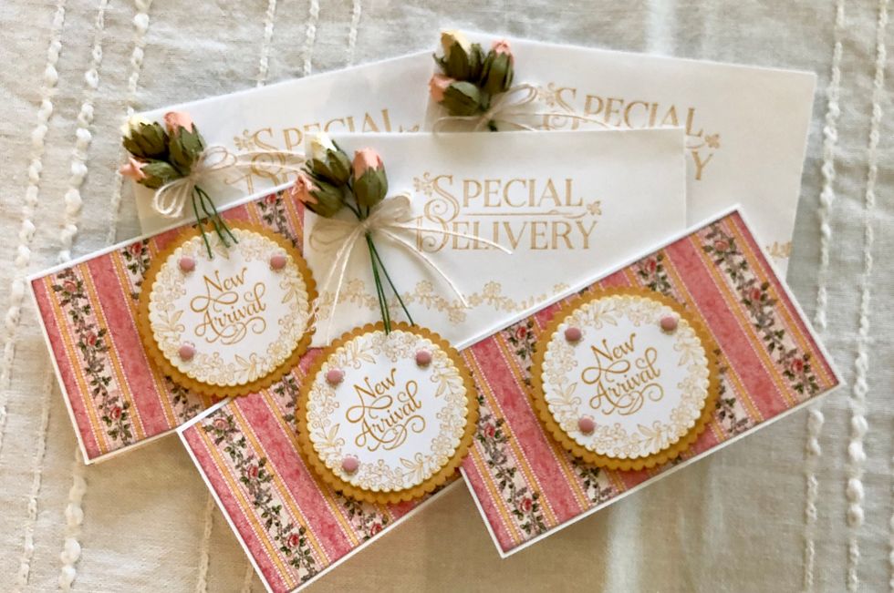 Create as many invitations as needed for your event. Using a stamping platform helps to ensure all of the invitations are the same.