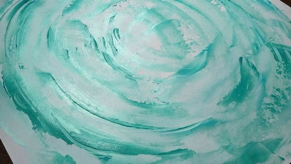 Create differences between layers.Let it dry completely