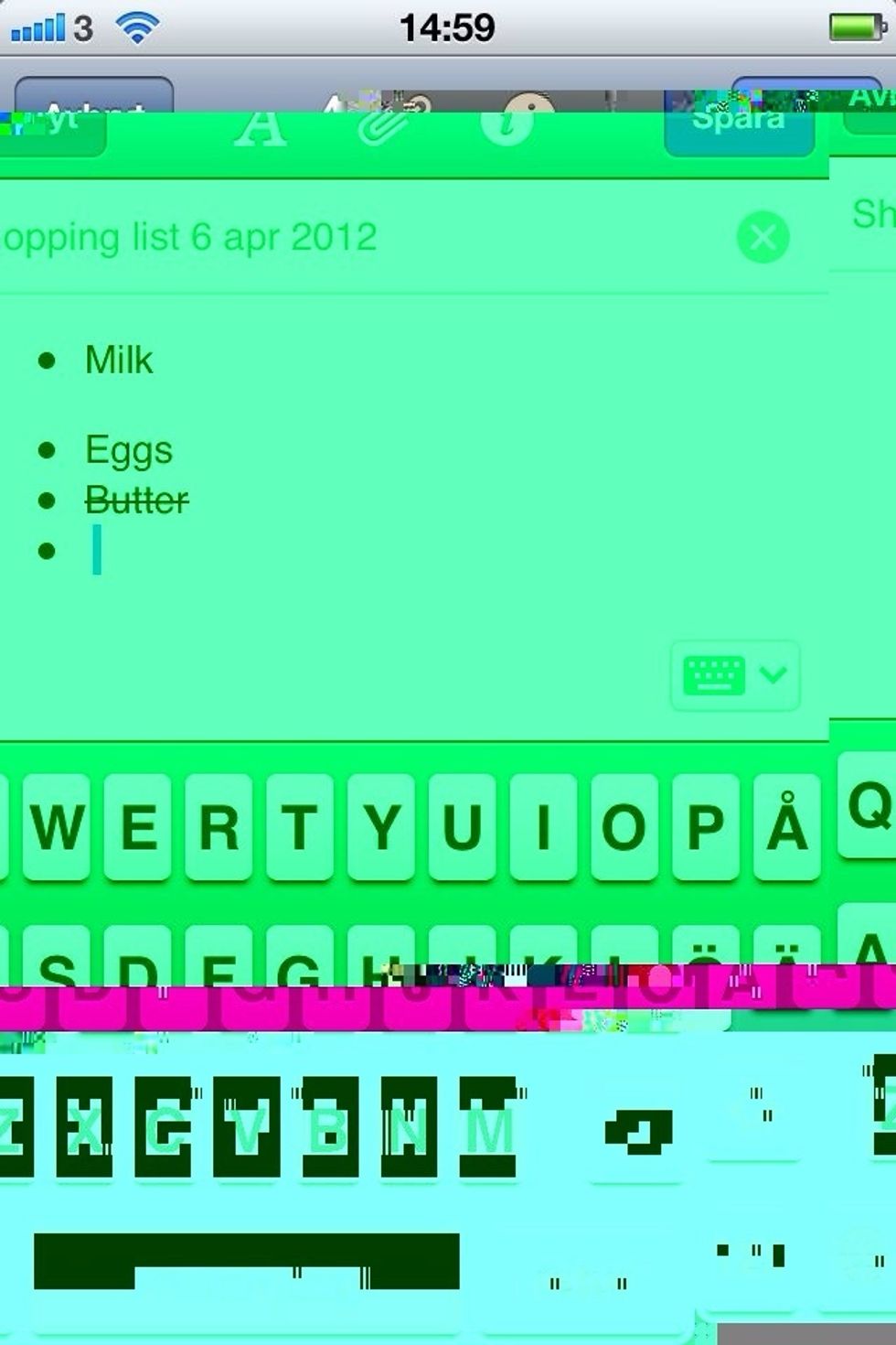 Create shopping lists.