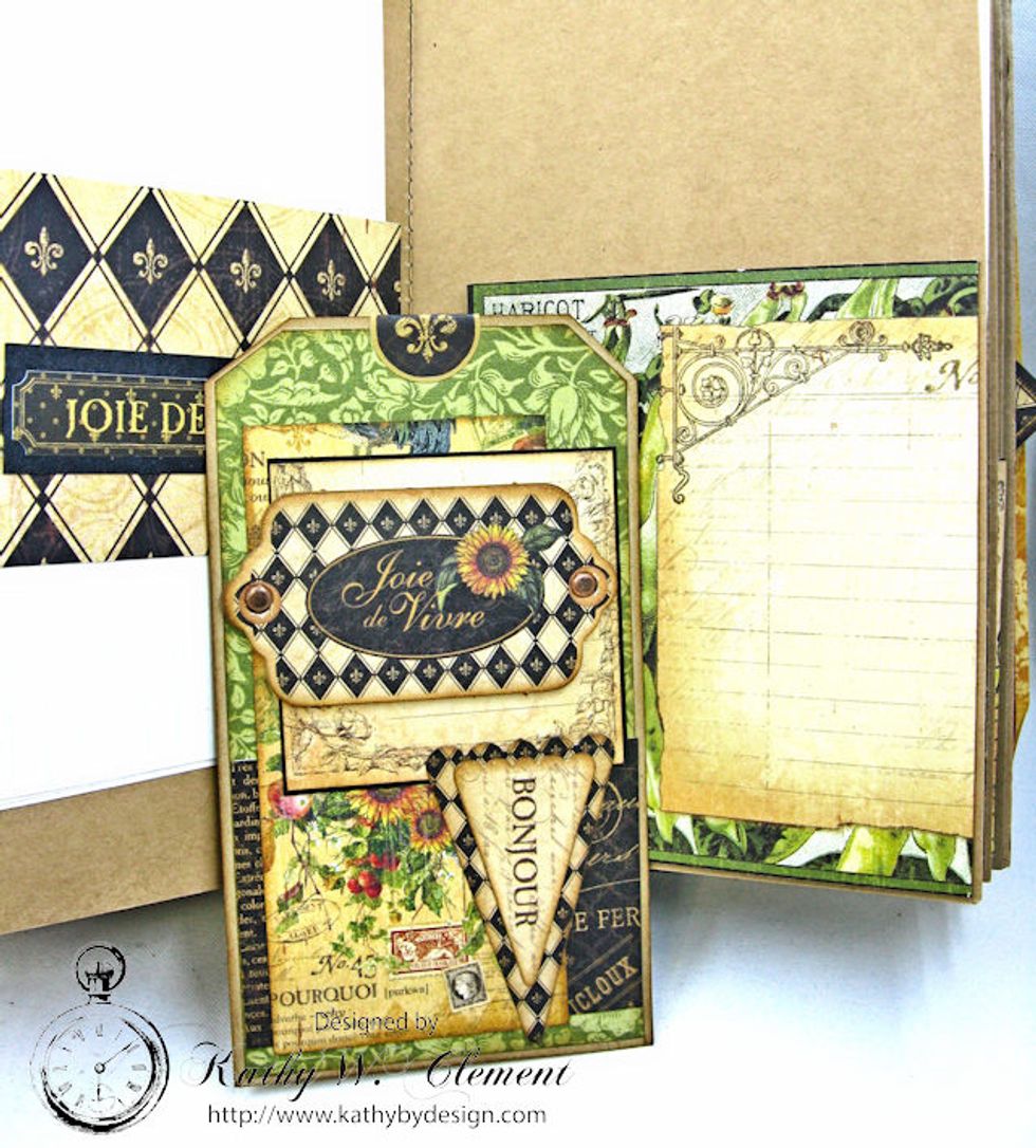 Create smaller tags by beveling the corners. This fits into a smaller pocket.