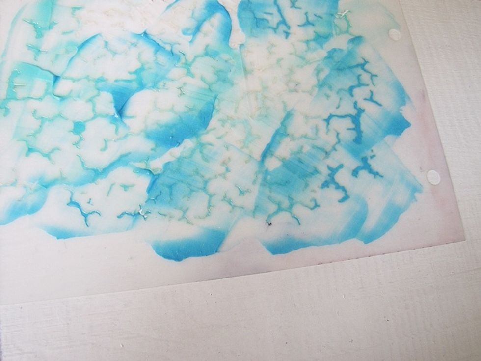 Create some textures. Mix the sorbets randomly on the stencil.