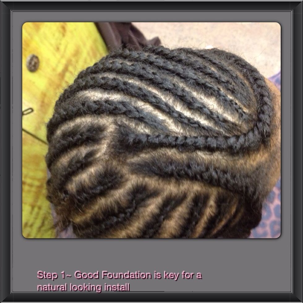 Create the pattern for the braiding base on the style you are creating.