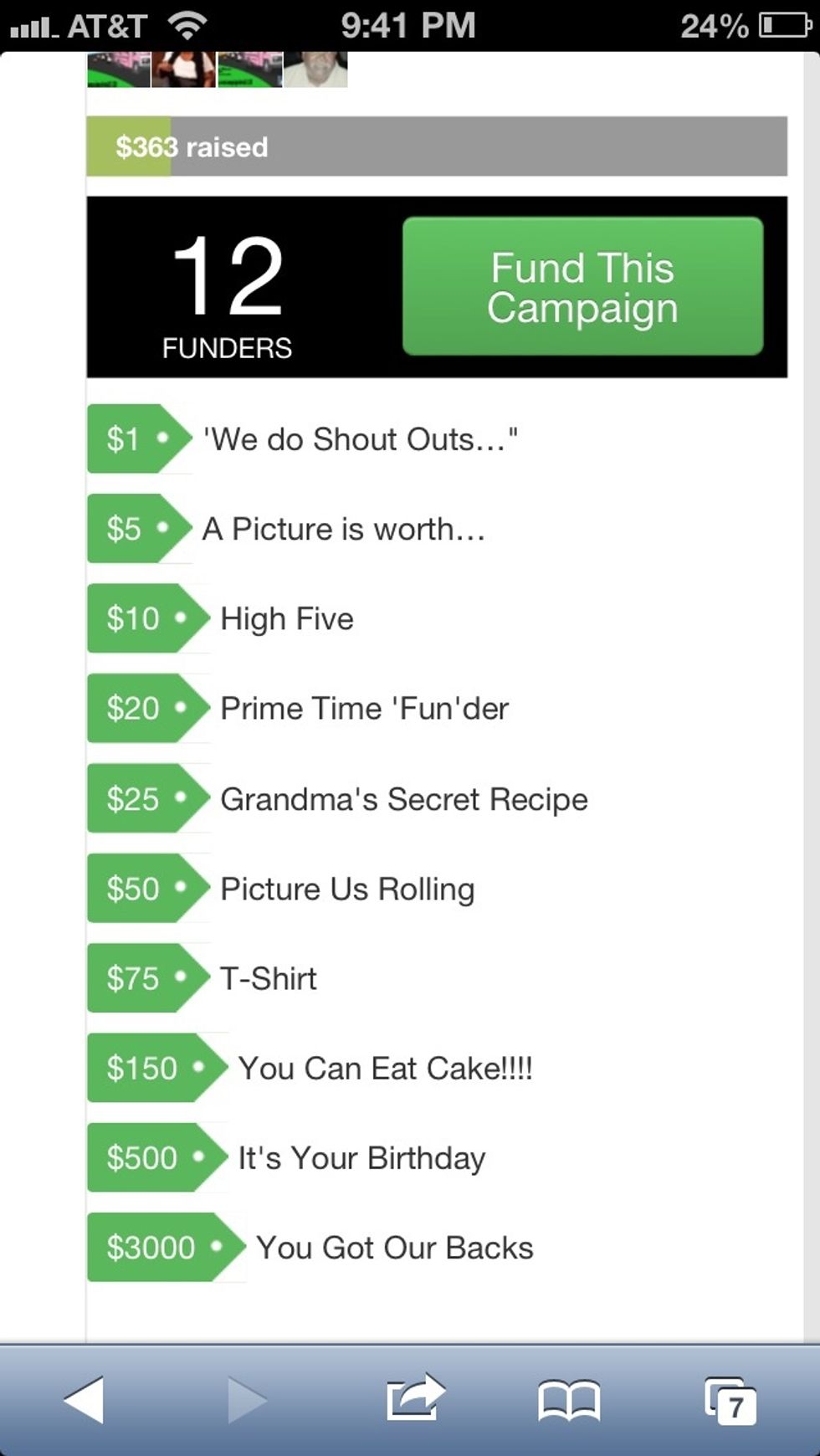 Create thoughtful rewards that will serve as a thank you to your funders.