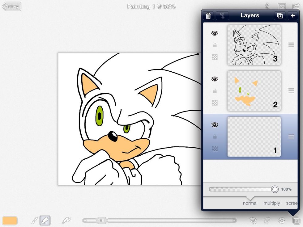 Creating multiple layers also helps so you don't undo the colors you just put down. Stack accordingly.