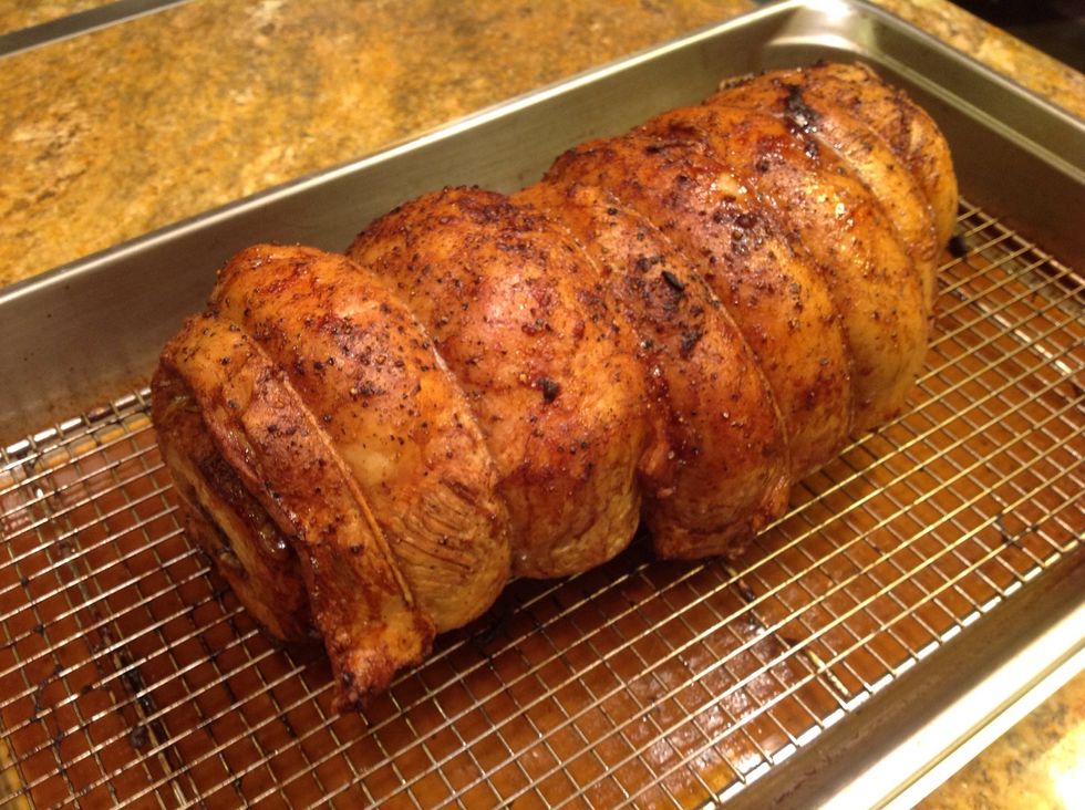 Crisp fat in a combi oven at 425F (218C).