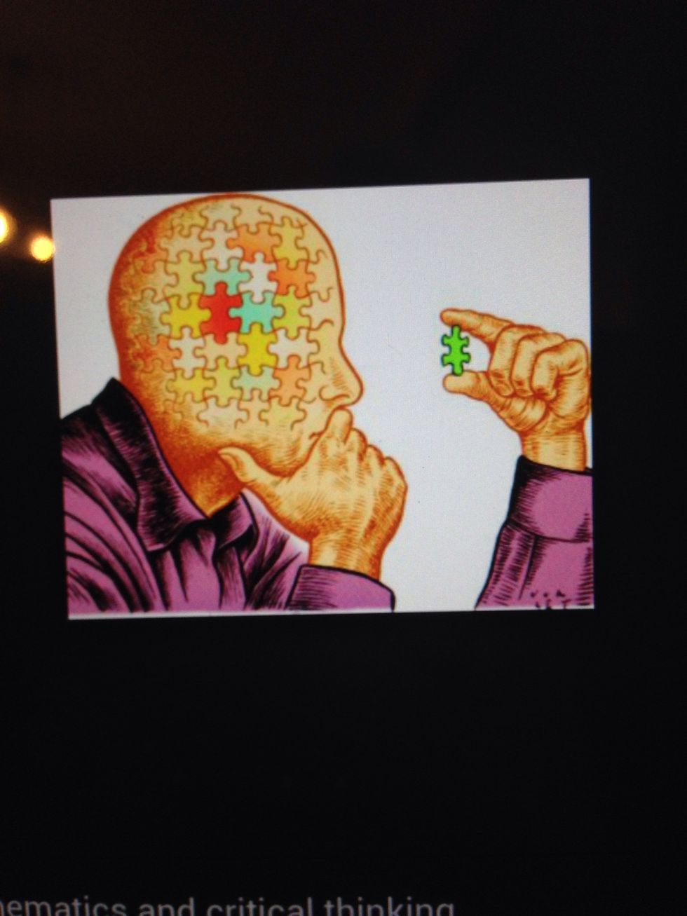 Critical thinking is open minded and rational, in order to do that you must think differently - outside the box.