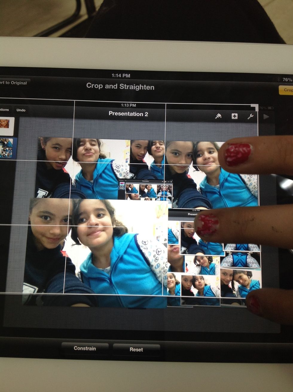 Crop it in the camera app