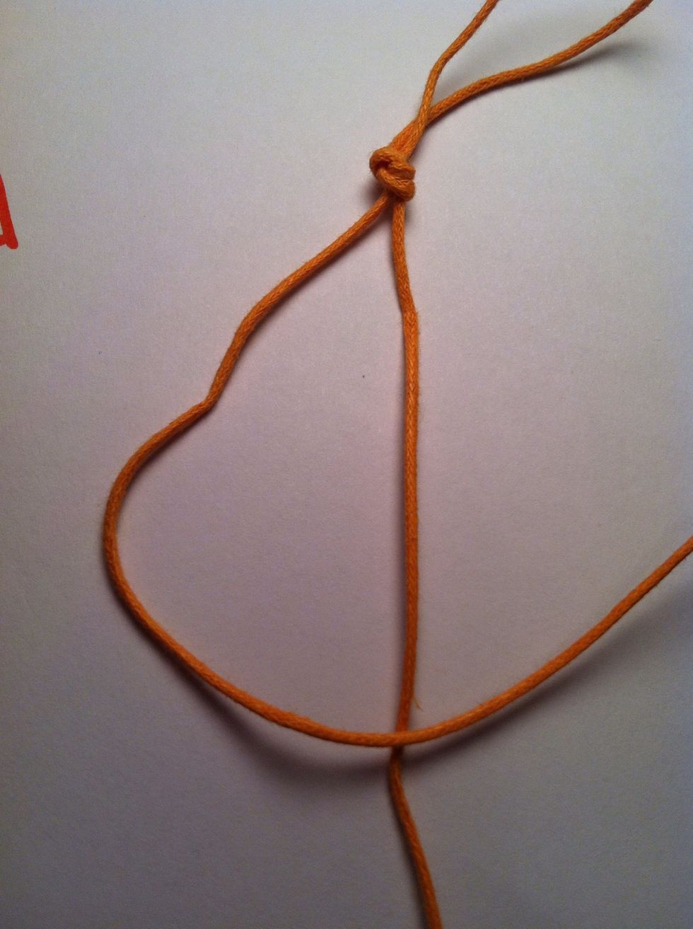 Cross left over right.