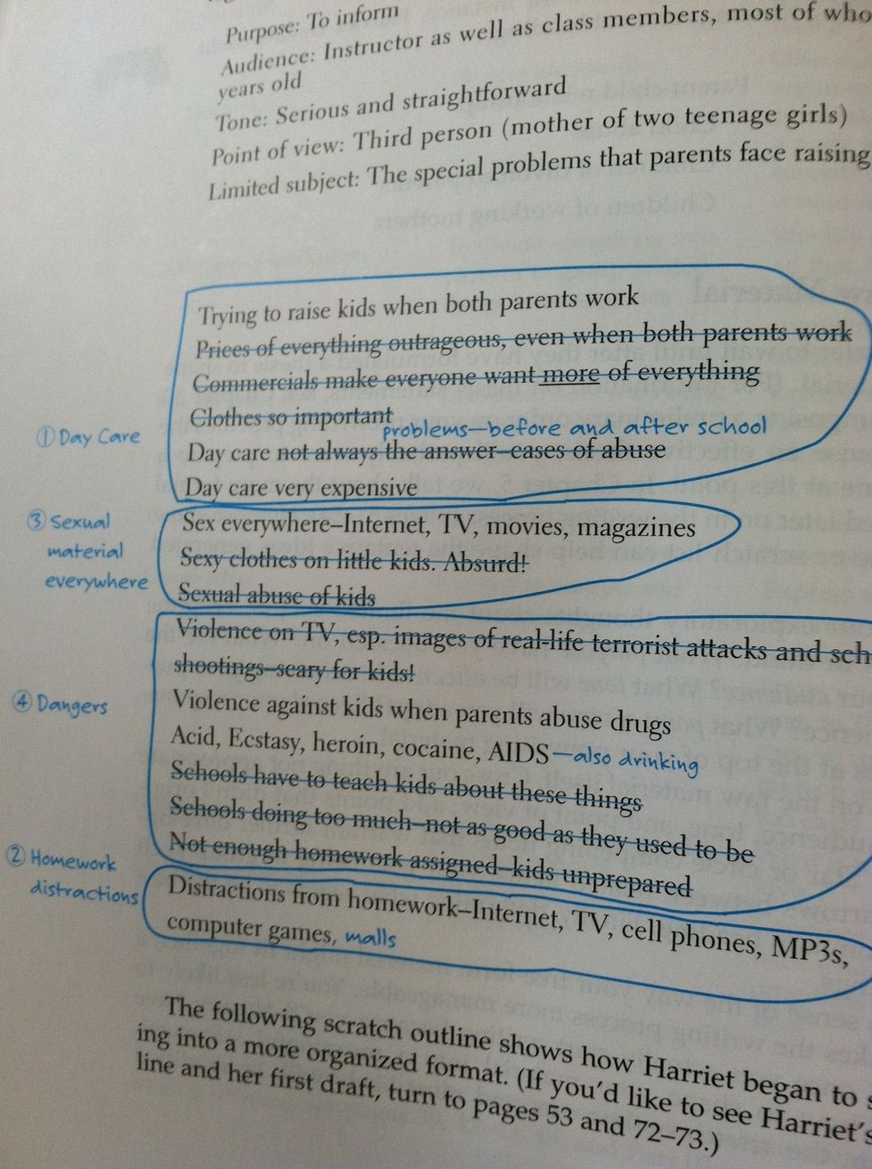 Cross out anything you think doesn't work in your paper! Don't bore your audience with useless details! Get to the point!