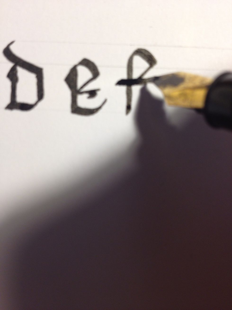 Cross your "f" at the terminus of the second stroke.