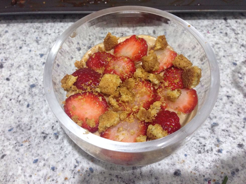 Crumble some Anzac biscuit on top.