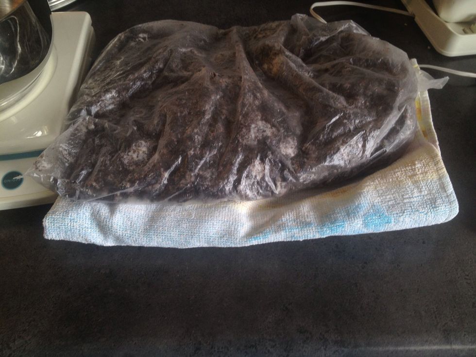 Crunch it. Use a plastic bag with a towel around. And crunch with a tool of you're desire