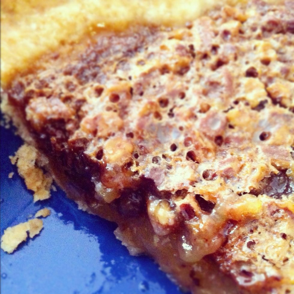 Crunchy top, rich crust and caramel-y center! Enjoy