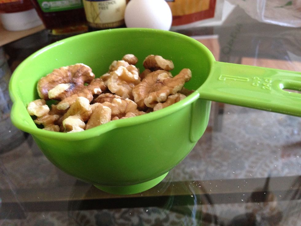 CRUST: take your walnuts and put them in your blending device