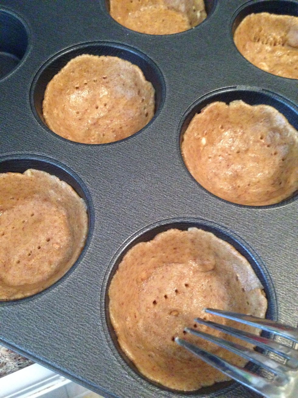 CRUST: use a fork to poke holes in the crust