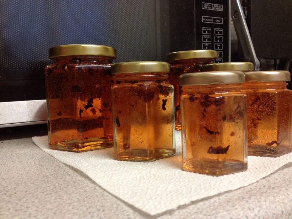 Crystal clear jam- the reward of not squeezing your jelly bag! :)