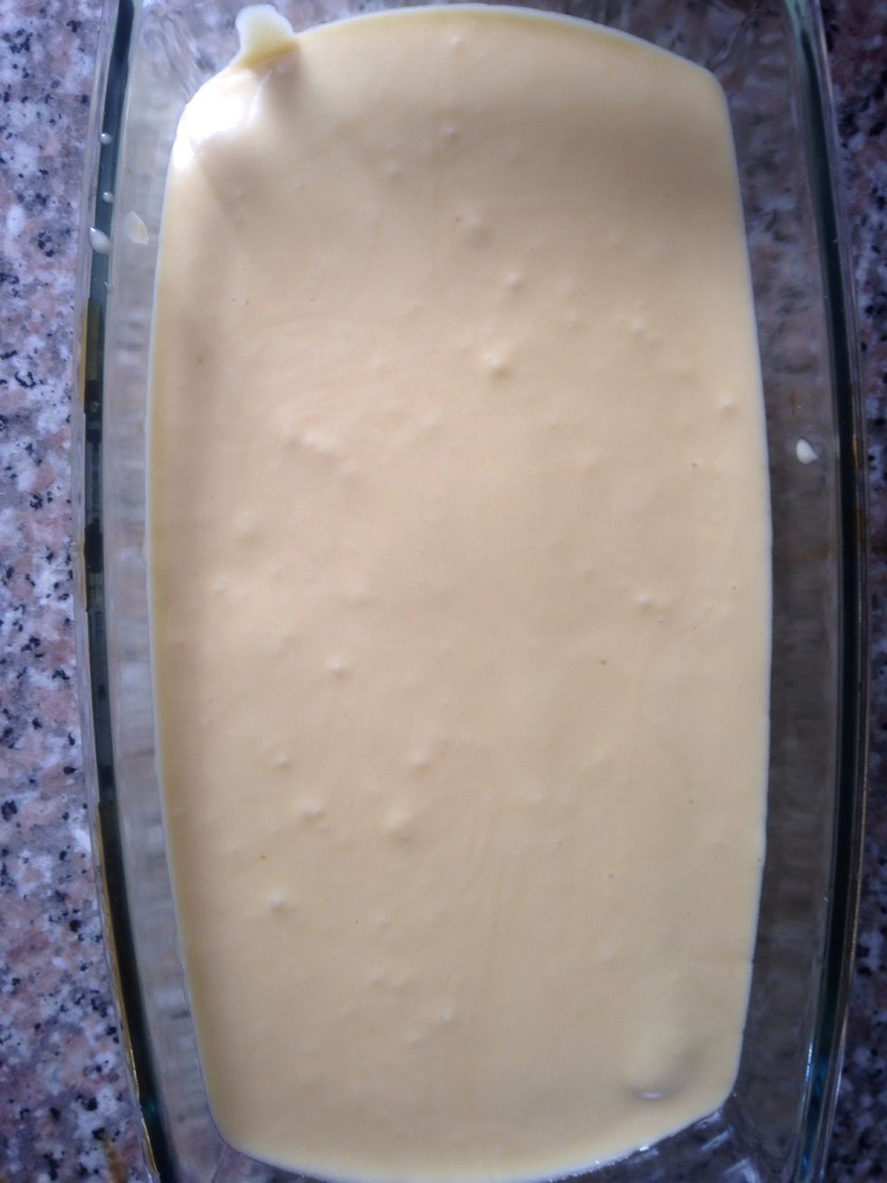Cubrir con la segunda capa de crema.