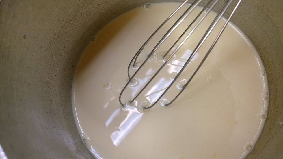 Culinary experts ask you to do the custard a step at a time to make it sound complicated and laa dee daaa. Not here! Everything in one pot and get ready to fire up the stove. Next part is important!