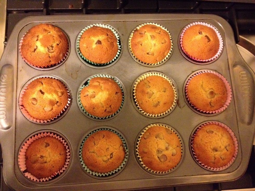 Cup cakes are ready! Time to ice!
