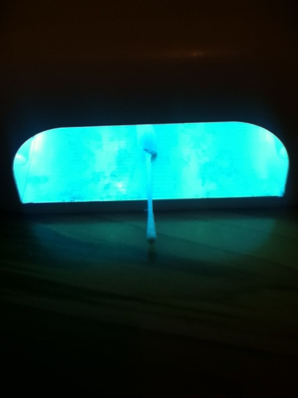 cure in a uv lamp for 2 minutes :)