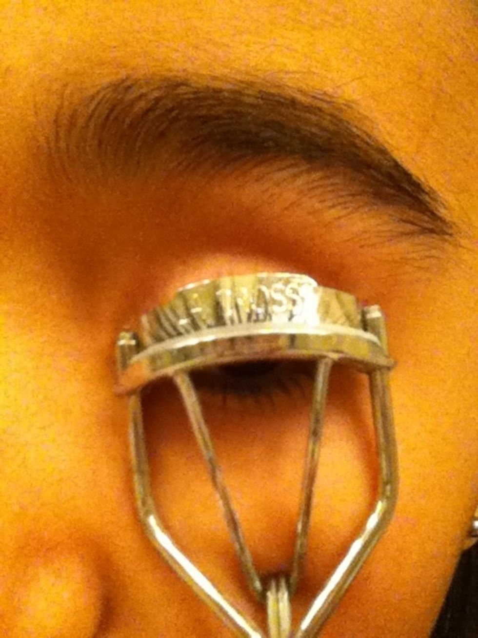 Curl each eyelash for thirty seconds each