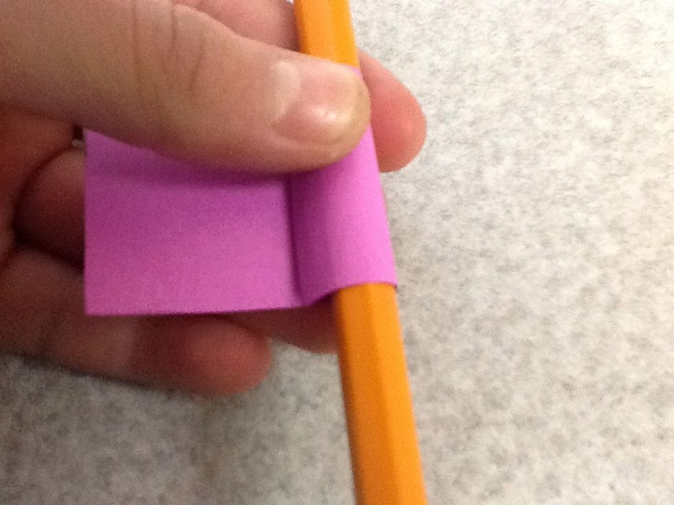 Curl the ends of the tail pieces with a pencil