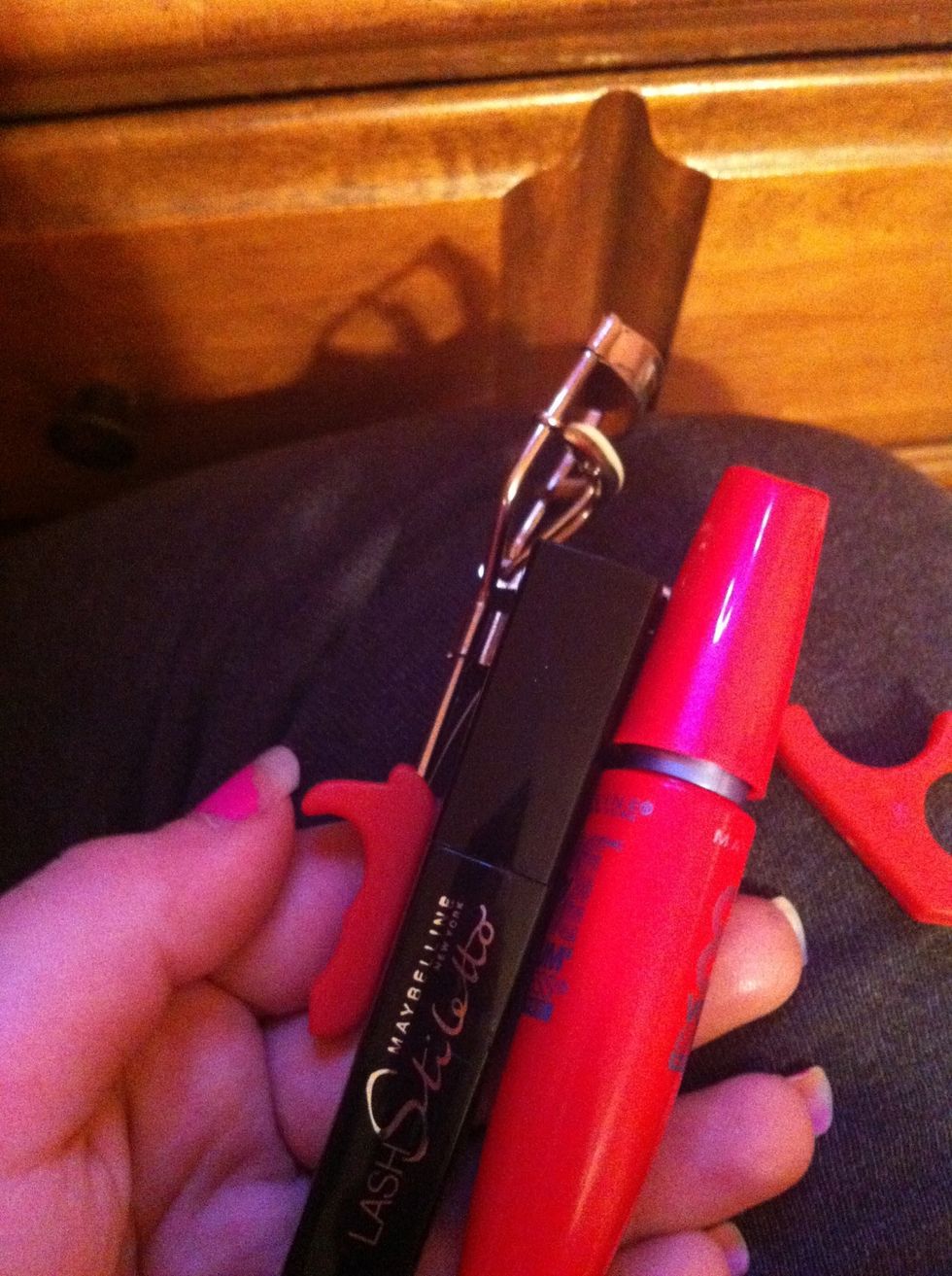 Curl your lashes and add mascara