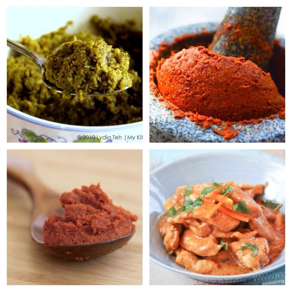 Curry paste! Ditch those creamy calorific pre made curry sauces and make your own healthier version. Using just a tsp of paste in your dish is really flavoursome.