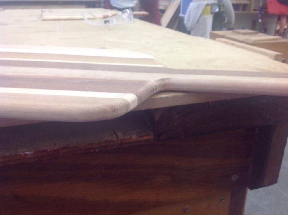 Curve the edges with a router