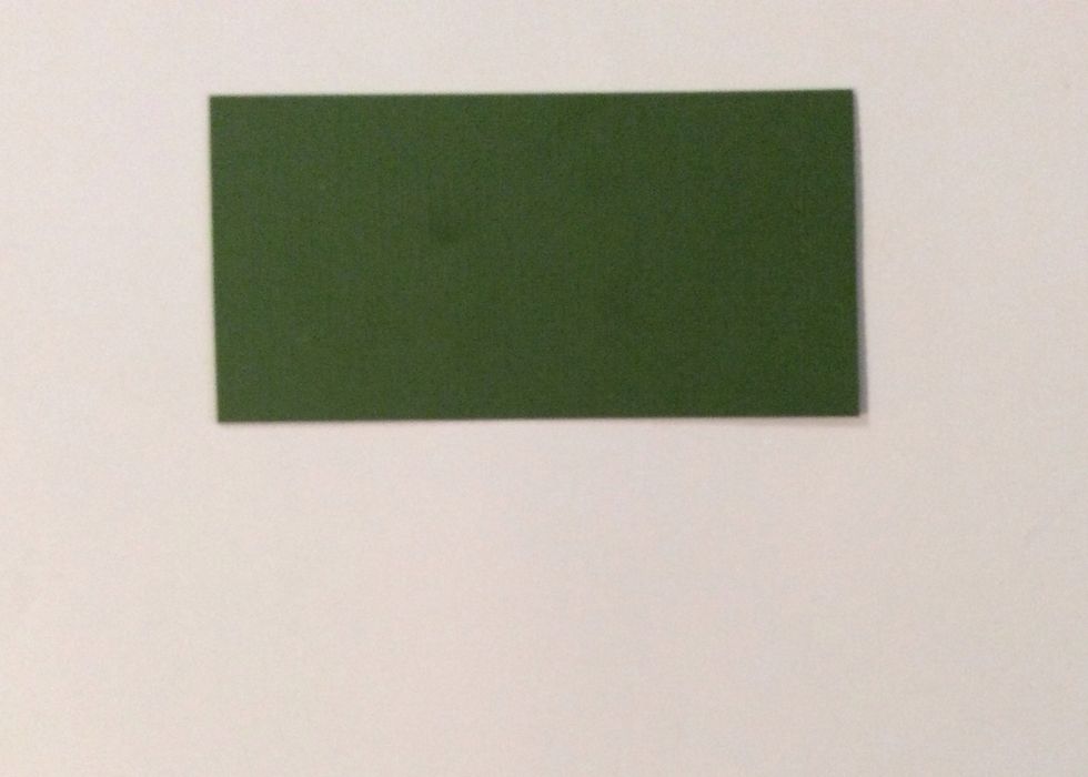Cut 1 green card stock mat at 4  7/8 x 2 1/2 inches.