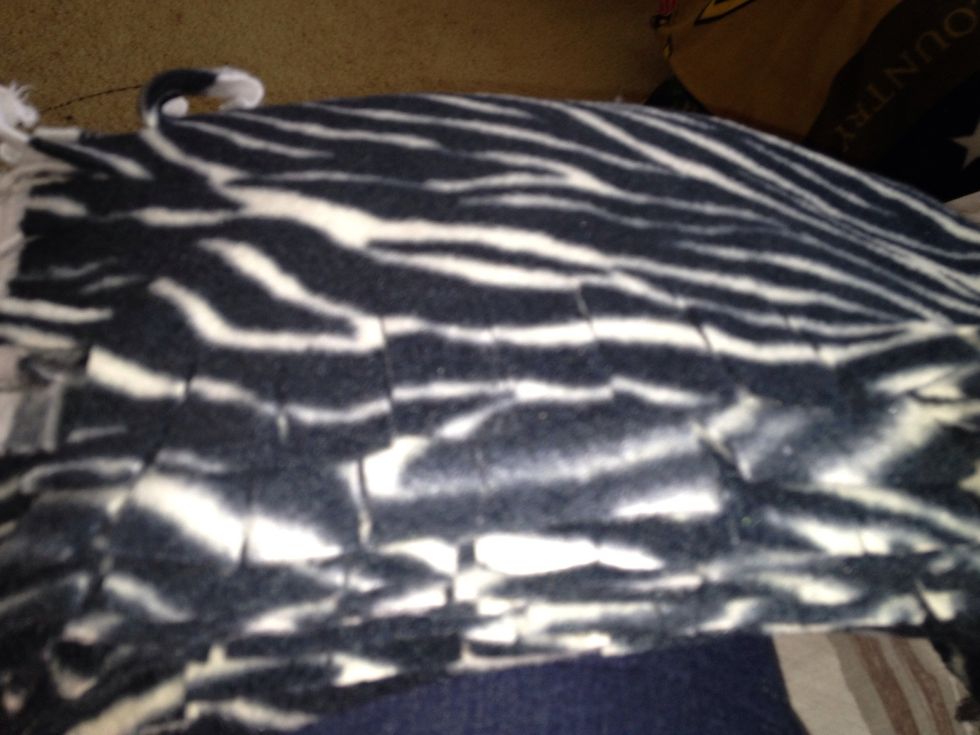 How to make a onelayer fleece tie blanket B+C Guides