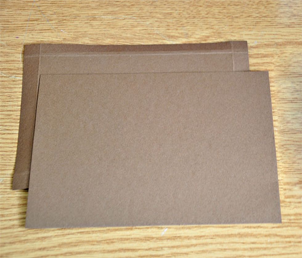 Cut 2 pcs of 5 1/8 inches x 7 1/8 inches cardstock (outside cover) and 2 pcs 4x6 cardstock (inside)