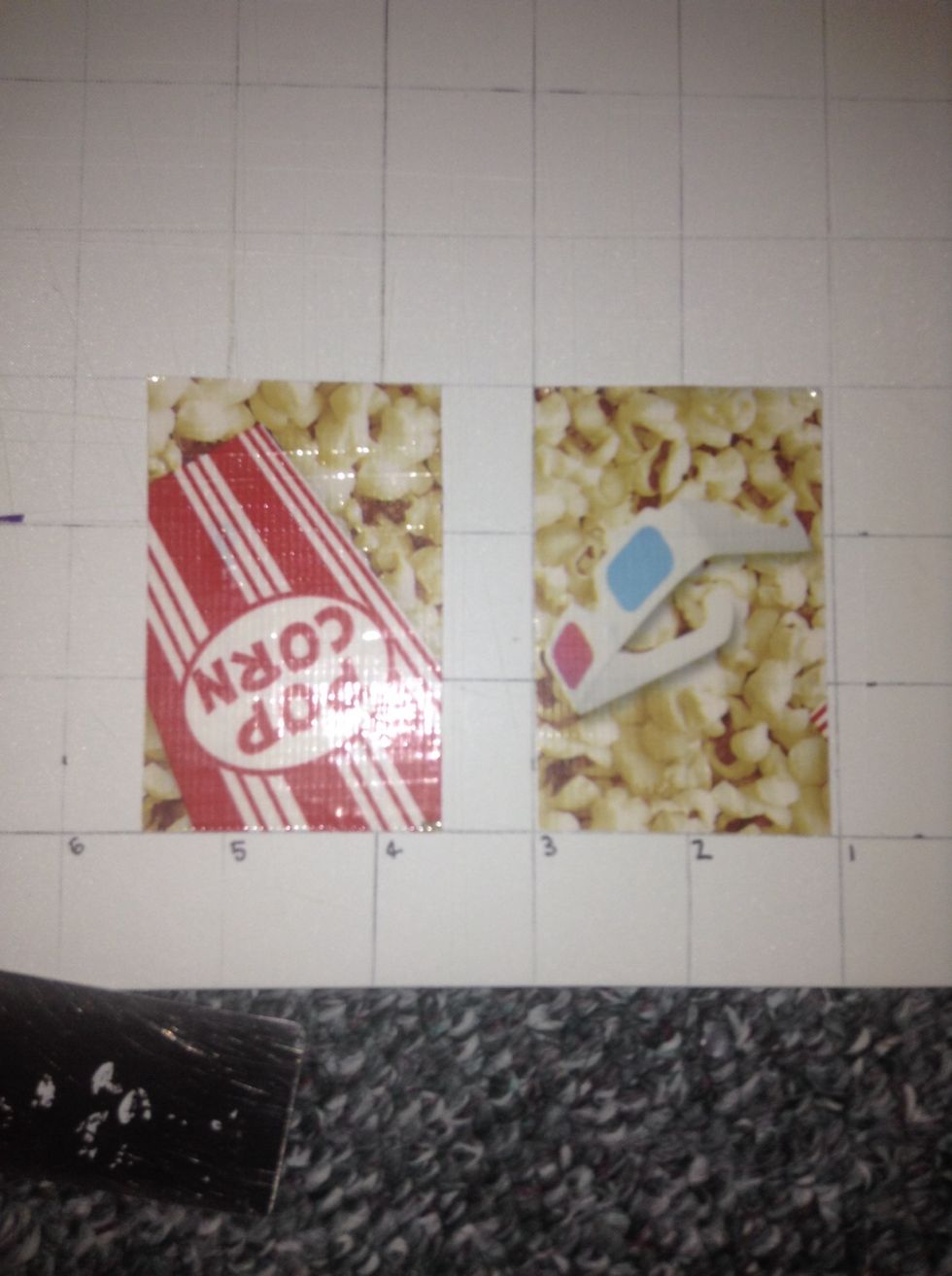 Cut 2 piece of tape that are 3 inches