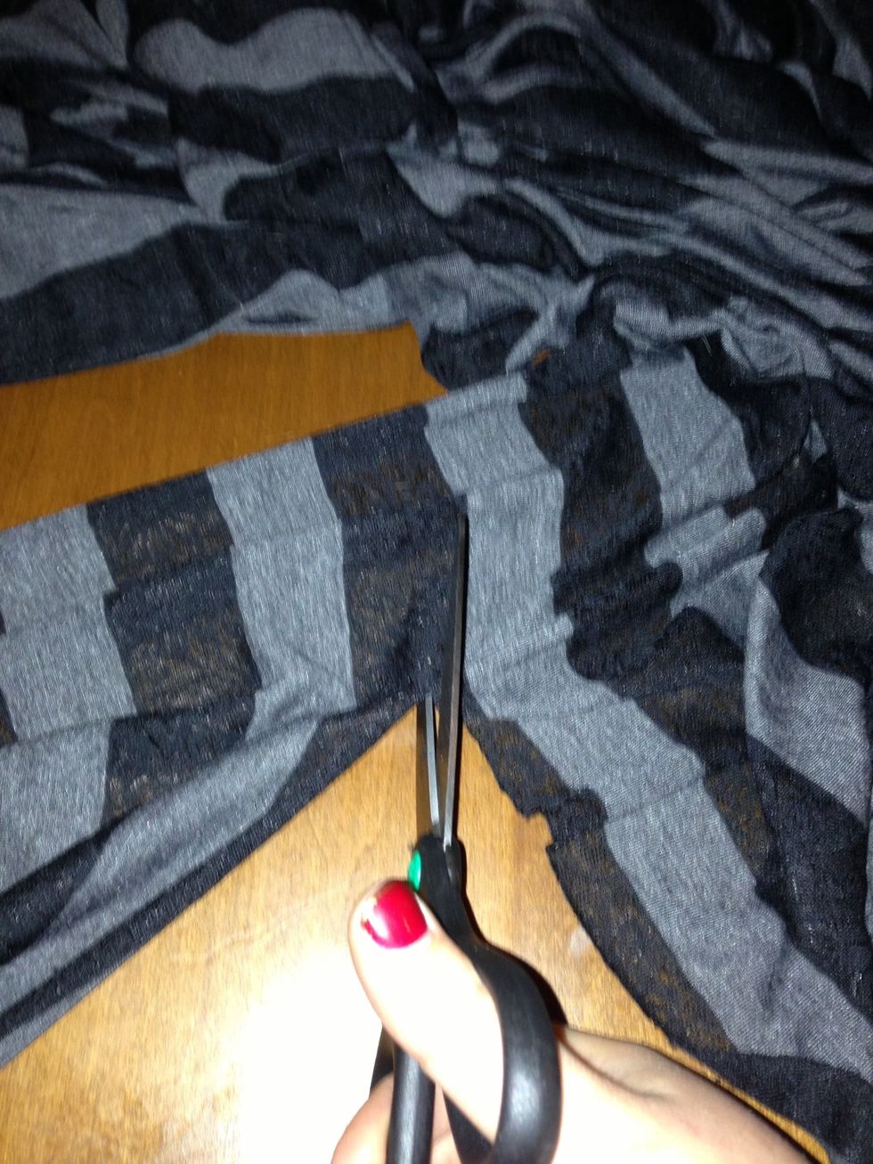 Cut 2 yards of fabric.